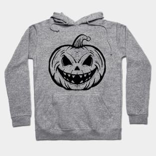 Grinning Jack O' Lantern (Black) Hoodie